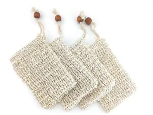 Natuurlijke Exfoliërende Mesh Zeep Saver Sisal Zeep Saver Bag Pouch Houder Voor Douche Bad Schuimen En Drogen Groothandel