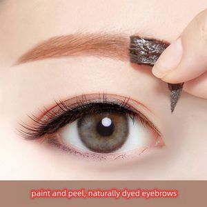 Teinte naturelle des sourcils, outils de maquillage, Gel de tatouage des sourcils pour femmes, Super durable, imperméable à la sueur, décollable professionnel