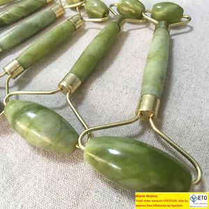 Masaje facial natural Rodillo de jade Cara Masajeador delgado Perder peso Cuidado de la belleza Rodillo Herramienta 100 piezas