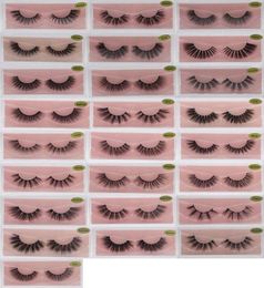 Faux cils naturels cils 5D maquillage Extension boîte d'emballage de cils doux nouveaux cils 3Dvison cils cils de vison réutilisables8845860