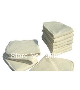 Fibre Natural Bamboo Terry 100pcs 4 couches pure couches de tissu de bébé lavable pur Inserts de couches biologiques de haute qualité 2011177135058