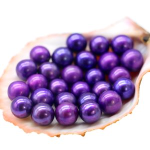 Perle d'eau douce naturelle 7-8mm, ronde et ample, teinte, bracelet, collier, pendentif, accessoires
