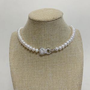 Collier de perles d'eau douce naturelles pour femmes, jolis bijoux à la mode, cadeaux Vintage coréen mignon plaqué or, colliers ras du cou 240305