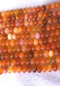 Natuurlijke echte stenen Brazilië Red Orange Chalcedony Carnelian Round Losse sieraden kralen 612 mm 155quot 054047518629