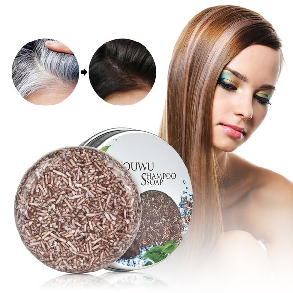 Champú para el cabello Natural, jabón, barra de plantas puras, mejora la raíz, hidratación del cabello, reparación, cuidado de belleza, tratamiento del cuero cabelludo