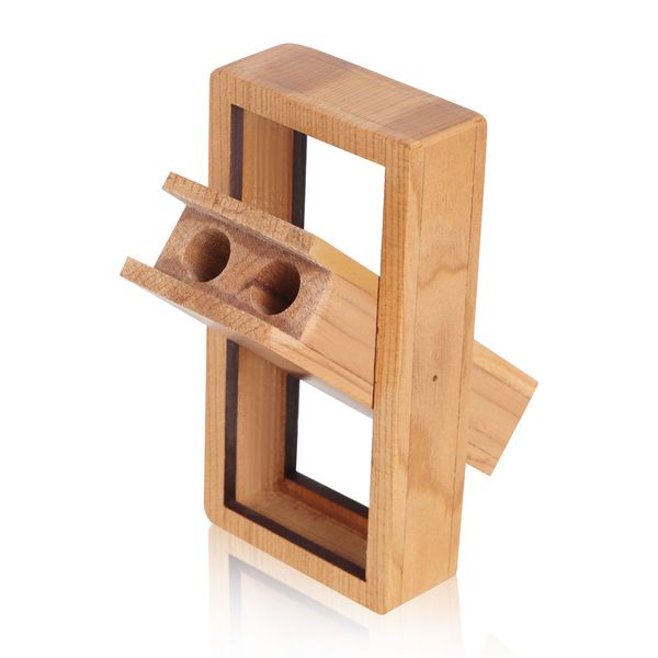 Boîte de rangement en bois pour tabac naturel fait à la main, boîte de cerise rouge, plateau roulant, boîte à herbes de tabac, accessoires pour tuyaux de fumée