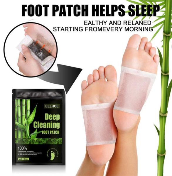 Patches de pie de desintoxicación de hierbas naturales Tratamiento de almohadillas de limpieza profunda de los pies del cuerpo Alivio de la salud del cuerpo Ayuda a dormir 2192449
