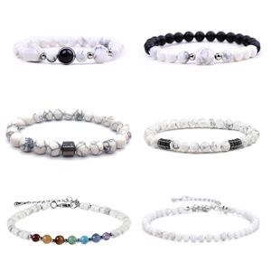 Natuurlijke huile kralen Bracelet Verschillende grootte Huilded kralen met verschillende edelsteen kralen Brawarmband voor mannen en vrouwen