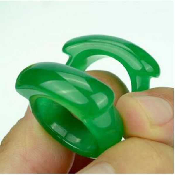 Anneau de selle vert jade naturel en gros jade malais doigt masculin et féminin en gros anneau de jade