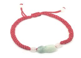 Natuurlijk jade handgeweven touw verstelbare armband mode temperament sieraden juweels accessoires geschenken hele3234661