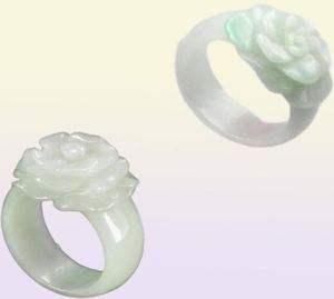 Natuurlijke jade sieraden liefhebbers ring boutique rose jade ring jade sieraden 3081625