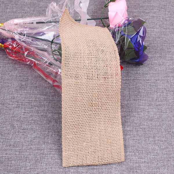 Pochettes en dentelle de Jute naturelle, livraison gratuite, vaisselle de mariage rustique, emballage, fourchette, couteau, porte-couverts en toile de Jute