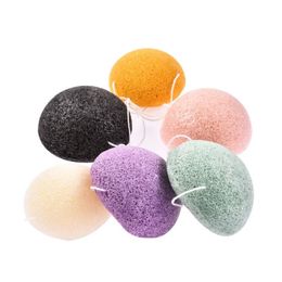 Natural Konjac Cosmetic Puff Bamboo Charcoal Cleanser Sponge Makeup Facial Cleaning Tool SN4715