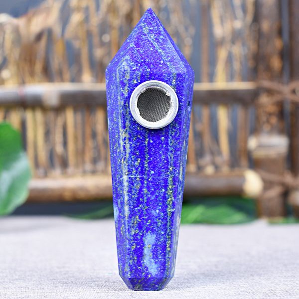 Tuyau en cristal Lapis Lazuli naturel, prisme Hexagonal, étranger, Simple, moderne, vente directe d'usine