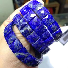 Bracelet en pierre de lapis naturel lazuli Bracelet bijoux de pierre de pierre naturelle Natural Bijoux pour femme pour homme en gros 240402