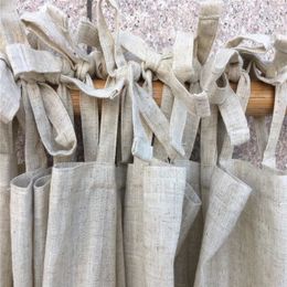 Rideau en lin naturel pour le salon chambre couleur couleur coton lin rideau tissulle de gabe de ramie semi-ombragée