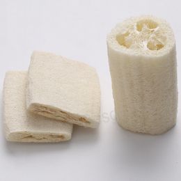 Natural Loofah Esponja Loofah Plato Cepillo de limpieza Luffa Jabón Baño Ducha Herramienta Accesorios de baño Cocina Suministros limpios BH6403 TYJ