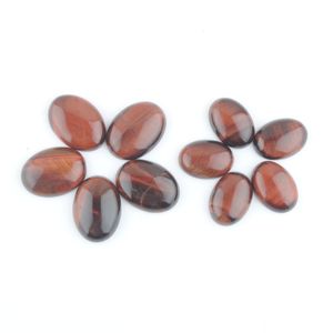 Natuurlijke losse edelstenen rode tijgers oog ovale cabochon cabine geen boorgat kralen diy sieraden maken accessoires 18x25mm 22x30mm bu341