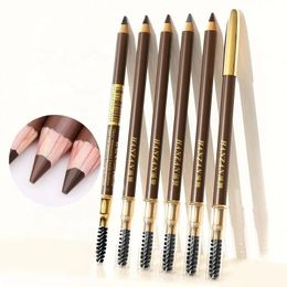 Natural Makeup Double Head Super Fine Eyebrow Pencil Waterproof Lasting Eyes Black Brown Make Rotatable Up Pen