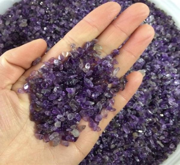Natural Mini Amethyst Point Quartz Crystal Stone Rock Chips Lucky Healing7836116