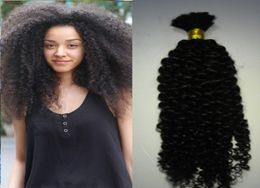 Natuurlijk Mongoolse Afro Kinky Bulk Hair 100G Kinky Afro Hair Bulk Human Hair voor Braiding Bulk geen bijlage Kinky Curly3599902