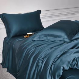 Natuurlijke moerbei zijde beddengoed set huishoudelijk laken quilt deksel kussensloop queen king size bed cover set