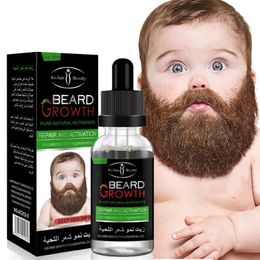 Natural Organic Men Growing Growing Oil Barbe Cire Baume Produits sans le colorier La croissance de la barbe 30 ml