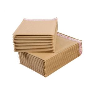 Natuurlijke verpakkingszakken Kraft Paper Bubble ENVELOPE SHOCKPROVEN BUBBLE Mailer voor cadeauverpakking Mailing Bags