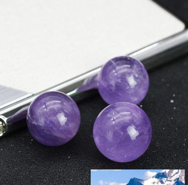 Naturel Rose Améthyste Quartz Pierre Sphère Cristal Fluorite Boule Guérison Pierre Précieuse 18mm20mm Cadeau Pour Famille Fri SQCLTV HOMES202842249