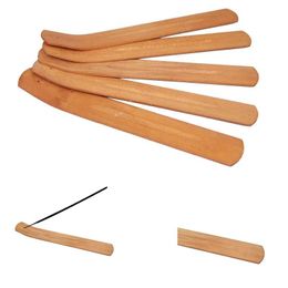 Natuurlijke Effen Hout Wierook Stick Huishoudelijke Sundries Ash Catcher Burner Houder Houten Incentes Sticks Woondecoratie