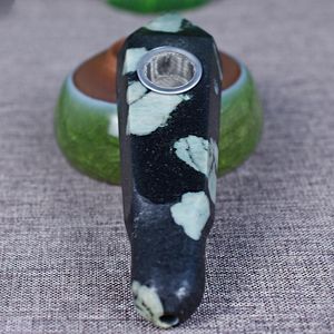Tuyau en cristal à bouche ronde en pierre de fleur de prunier naturel avec trou Prisme hexagonal Ventes directes d'usine d'aspiration de diamants étrangers