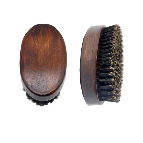 Brosse à barbe naturelle Premium pour hommes, peigne à barbe en bois Vintage pour le rasage de la moustache, Massage du visage, nettoyage des poils du visage