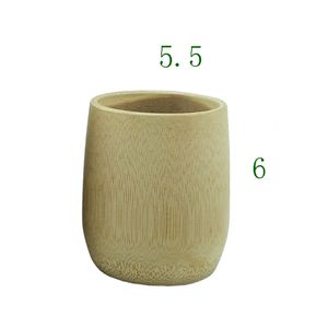 Natuurlijke pure bamboe theekopjes water cup tumblers handgemaakt