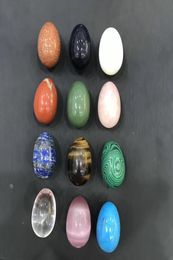 Natuurlijke kwarts yoni eieren tijger oog roze kristal opaal malachiet turquoise kristal ei stenen bol spelen spelen ei -genezing hele2218904