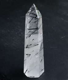 Point de cristal de Tourmaline noire Rare naturelle, colonne hexagonale, ornement minéral, réparation magique, baguette de guérison, décoration de la maison, décoration 3200171