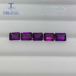 Natuurlijke Rhodolite Losse edelsteen oktober 4 * 6mm Ard 3.6ct 5 stuk in één partij voor 925 sterling zilveren sieraden montage TBJ Beveel H1015 aan