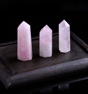 Natural Rose Quartz Crystal Point Mineral Repare Magic Repair Stick Family Decoration Study Decoración DIY Gift5317863