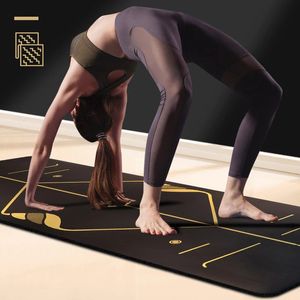 Natural Rubber Yoga Mat Vrouwelijke heren Beginner Fitness Mat Home Professional Non-Slip Local Yoga Mat 240325