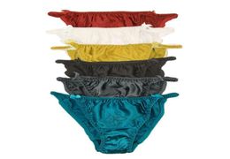 Natuurlijke Zijde Women039s String Bikini's Slipje W Katoen Kruis Economisch Pakket van 6 US S M L XL XXL7665057