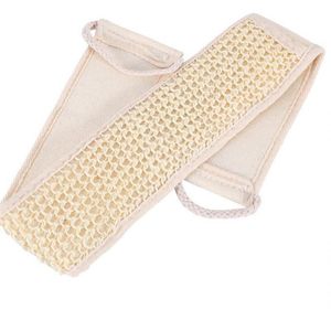 Natural Soft Exfoliating Loofah Back Strap Bath Shower Unisex Massage Spa Scrubber Sponge Body Cleaning Tool LX3908