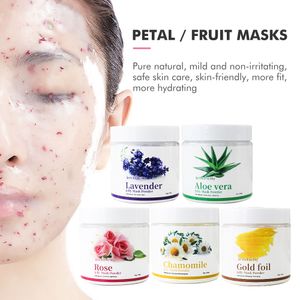 Natural Soft Hydro Jelly Face Mask Powder Series Rose Whitening Aloe Vera Masque Diy Rubber Facial Spa Masque Masque