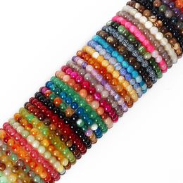 Natuursteen Agates armband voor vrouwen 6 mm kwarts Onyx kralen Elastische armband Chakra Haling Reiki Yoga Sieraden Geschenken Groothandel