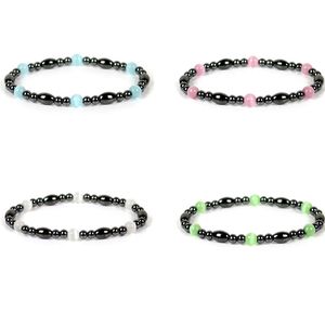 Pierre naturelle perles brins bracelets porte-bonheur bracelet élastique pour femmes hommes fête Club à la main mode énergie bijoux