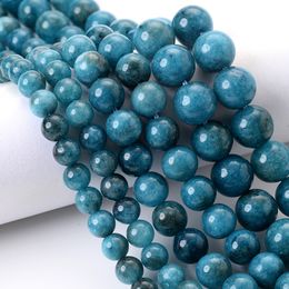 Perles de pierre naturelles Blee d'apatite Blee Round Loose Spaceer Perle pour bijoux Making DIY CHARM BRACELET CONTROCHES 6/8/10MM