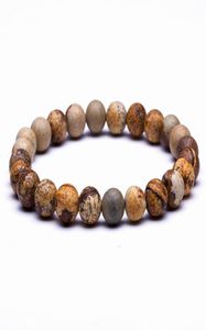 Bracelets en pierre naturels Bracelets de haute qualité Tiger Eye Bouddha Lava Round Perles d'élasticité Corde bracelets pour femmes Bijoux Chris3450730