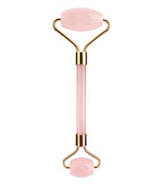 Chakra rose nuplé naturel Quartz sculpté Reiki Crystal Healing Gua Sha Beauty Roller Massor Massor Massor avec alliage6022603