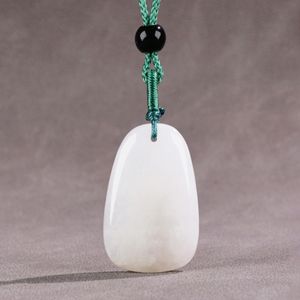 Collier de marque en jade blanc naturel, pendentif Centenario pour femmes, pierres précieuses, beau collier, colliers de fée, meilleurs bijoux, bijoux de haute qualité, pierres précieuses