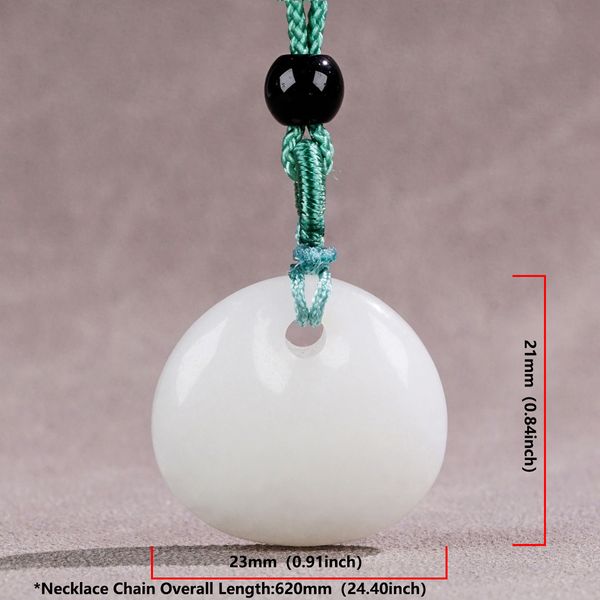 Collier de jade blanc naturel serrure Petit pendentif collier pendentif collier pour hommes bijoux de jade femmes bijoux créateurs bijoux et pierres précieuses