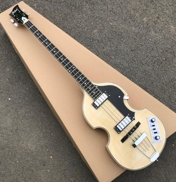 Hofner BB2, finition en bois naturel, guitare basse, corps de violon, qualité supérieure, HCT bajo, conçu en allemand 8700598