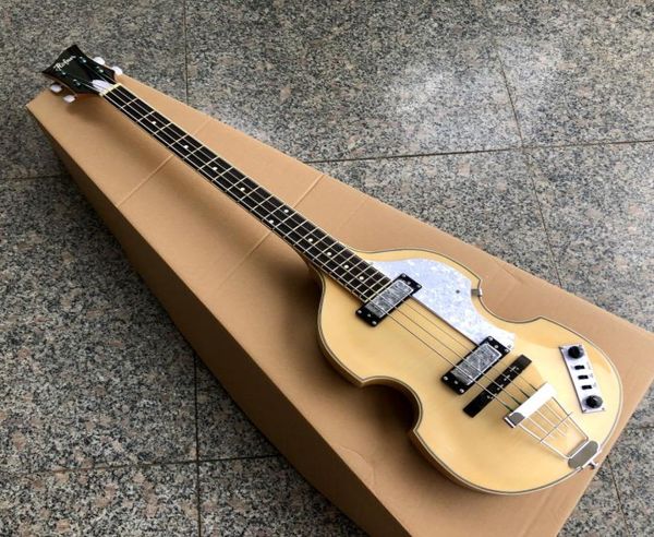 finition en bois naturel Hofner BB2 guitare basse style de corps de violon basse de qualité supérieure HCT bajo conçu en Allemagne tous les accordeurs nacrés pi7242781